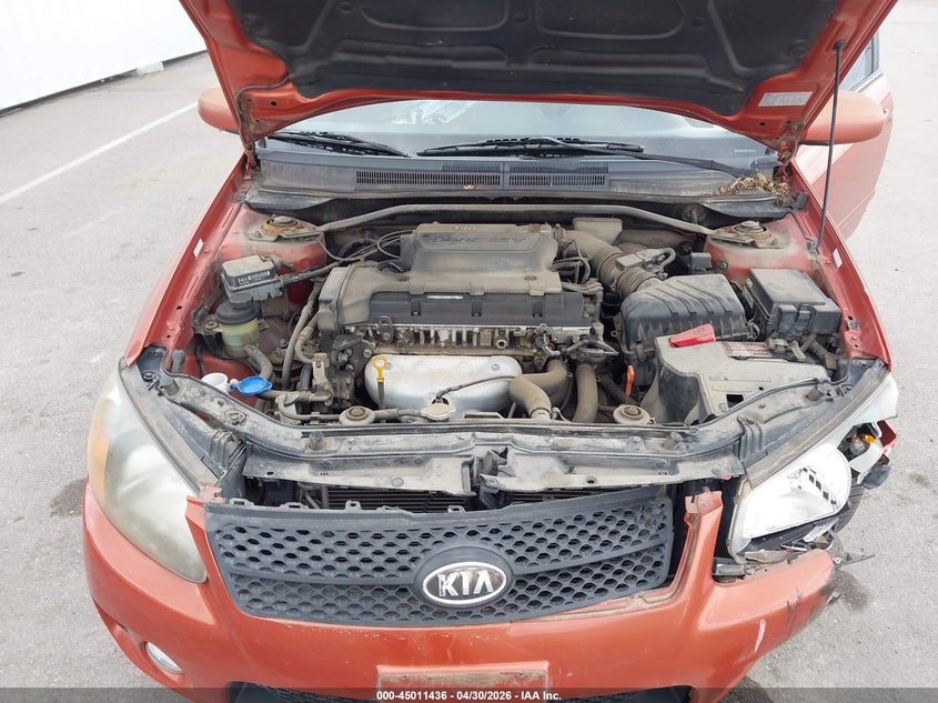 2008 Kia Spectra5 Sx VIN: KNAFE161185014356 Lot: 45011436