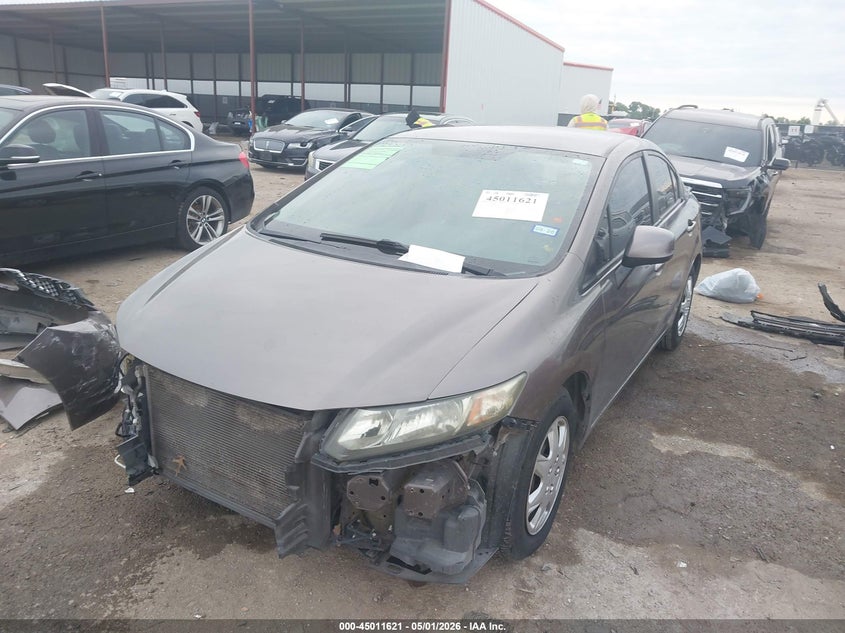 2013 Honda Civic Lx 2HGFB2F5XDH596840 photo 1