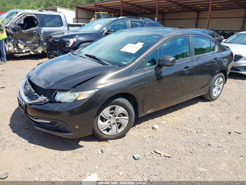2013 Honda Civic Lx 19XFB2F50DE071392 photo 1