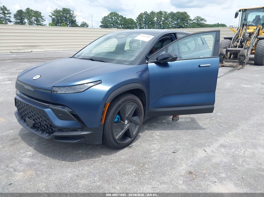 Vin: vcf1zbu25pg005410, lot: 45509368, fisker ocean one 20232