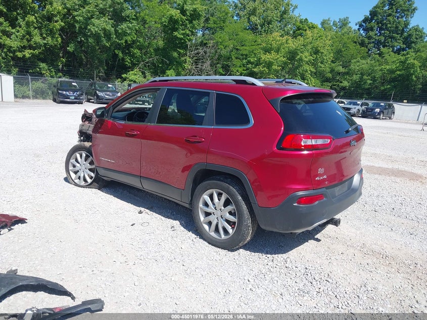Vin: 1c4pjmds1ew210769, lot: 45509459, jeep cherokee limited 20143