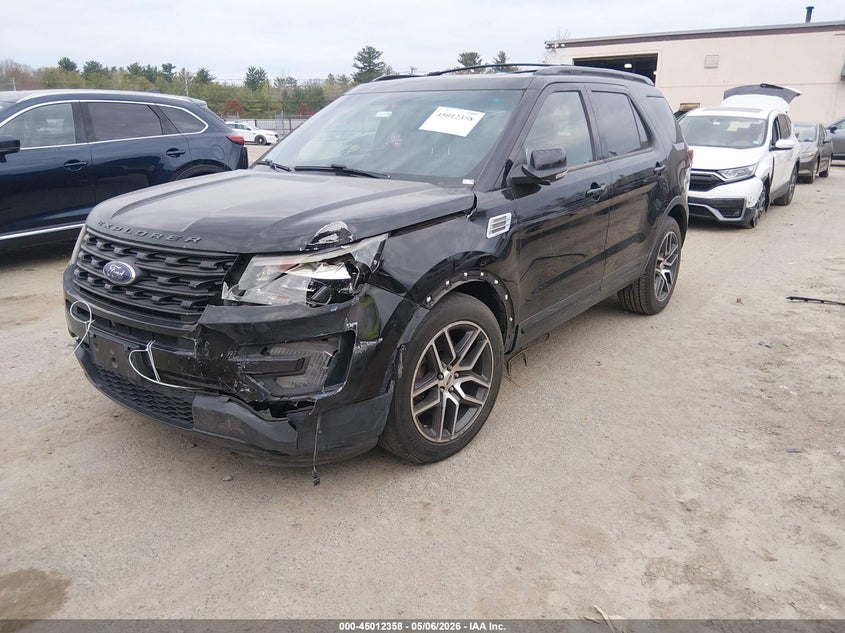 Vin: 1fm5k8gt1ggb77698, lot: 45509841, ford explorer sport 20162