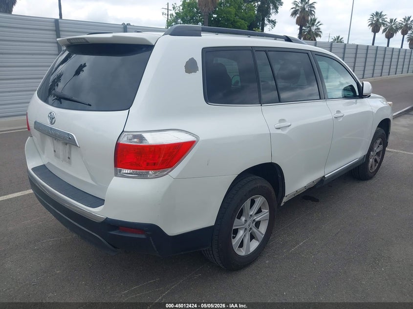 Vin: 5tdzk3eh4bs045069, lot: 45509907, toyota highlander base v6 20114