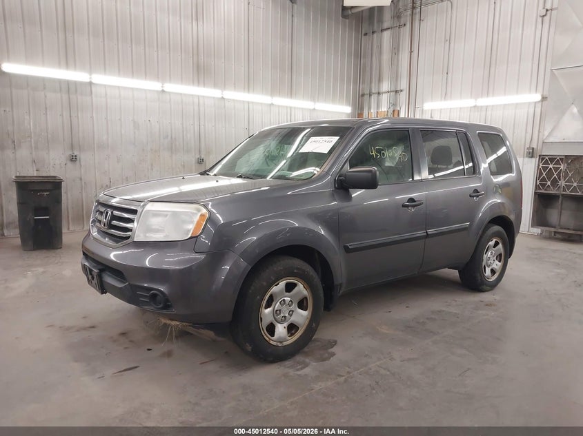 Vin: 5fnyf4h21fb039396, lot: 45510023, honda pilot lx 20152