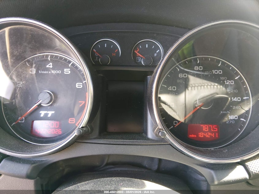 2008 Audi Tt 2.0T VIN: TRUMF38J981001979 Lot: 45012803