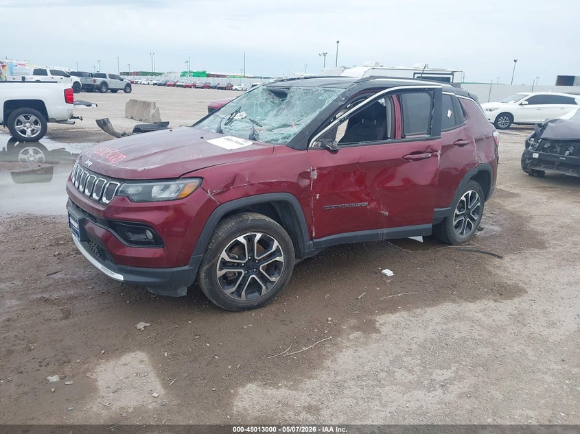 Vin: 3c4njdcb4nt101995, lot: 45510483, jeep compass limited 4x4 20222