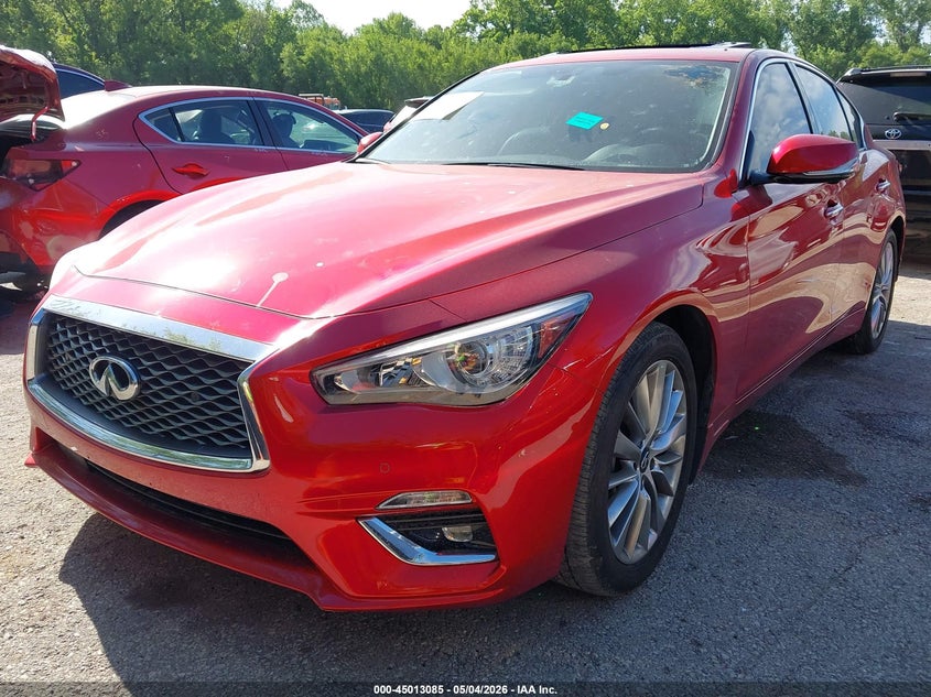 Vin: jn1ev7brxnm342361, lot: 45510568, infiniti q50 luxe awd 20222