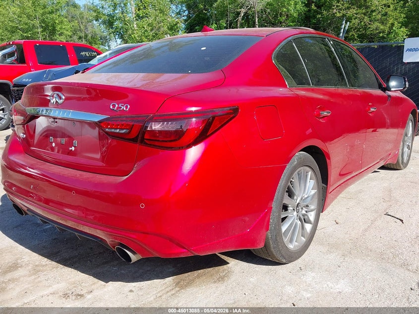 Vin: jn1ev7brxnm342361, lot: 45510568, infiniti q50 luxe awd 20224