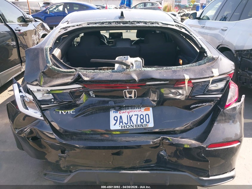 VIN 19XFL2G87NE010578 2022 HONDA CIVIC SPORT