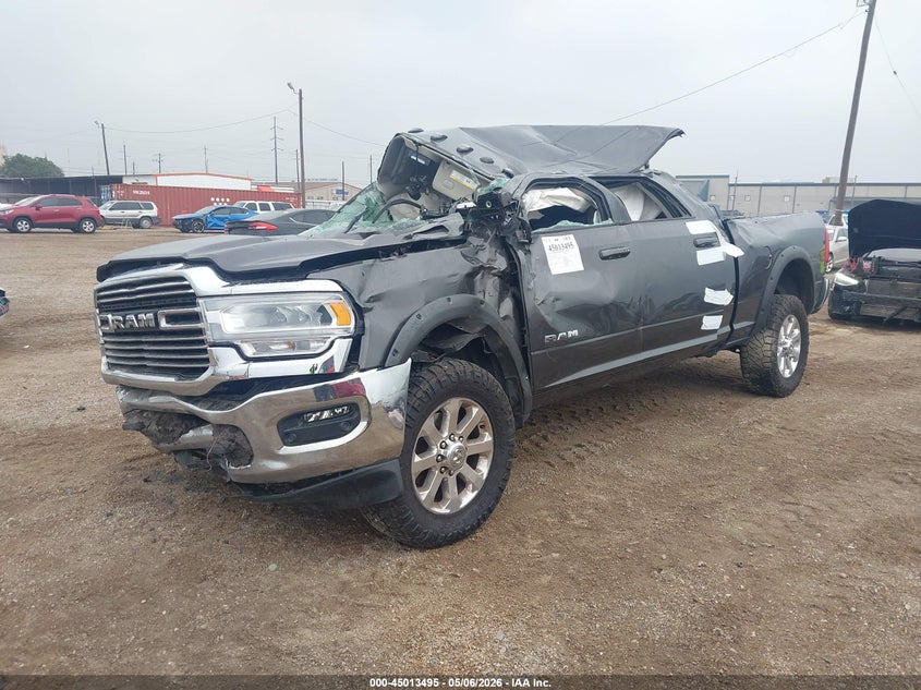 Vin: 3c6ur5nl8rg213110, lot: 45510978, ram 2500 laramie crew cab 4x4 6'4 box 20242
