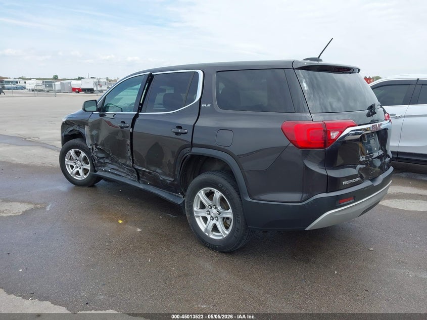 Vin: 1gkknkla8hz317501, lot: 45511006, gmc acadia sle-1 20173