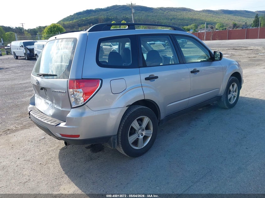 2012 Subaru Forester 2.5 2.5X silver Lot 111045013572 Vin JF2SHABC6CH424286