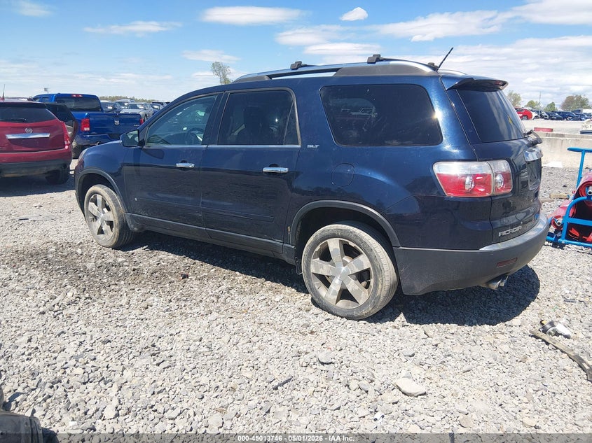 2009 Gmc Acadia 3.6 Slt-1 blue Lot 111045013746 Vin 1GKER23D59J115694
