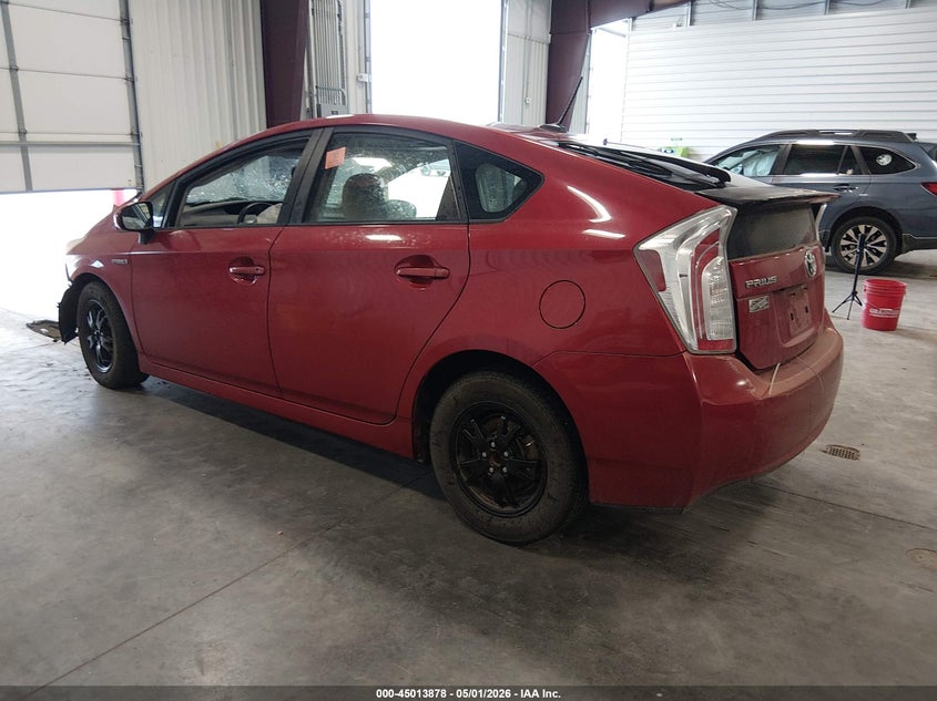 2012 Toyota Prius 1.8 Four red Lot 111045013878 Vin JTDKN3DU1C5406255