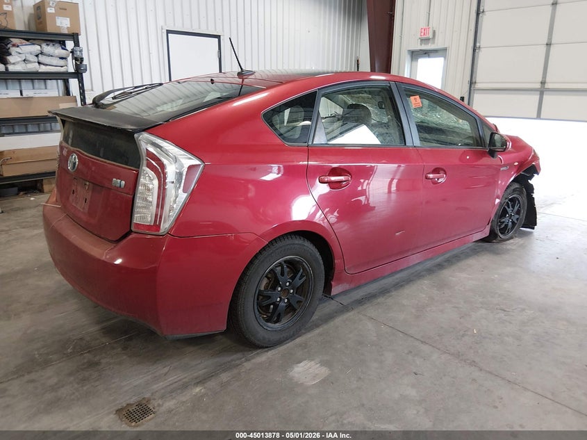 2012 Toyota Prius 1.8 Four red Lot 111045013878 Vin JTDKN3DU1C5406255