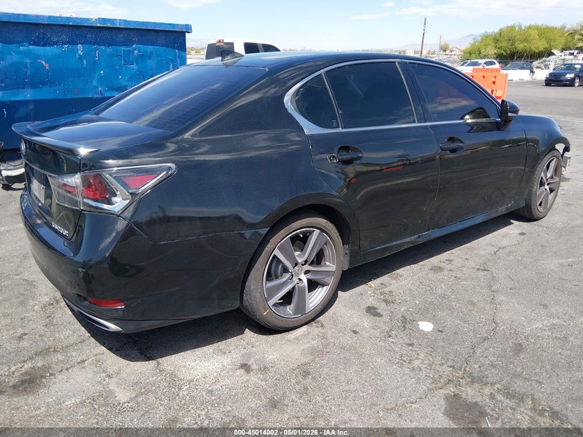 Vin: jthba1bl7ga000776, lot: 45511485, lexus gs 200t 20164