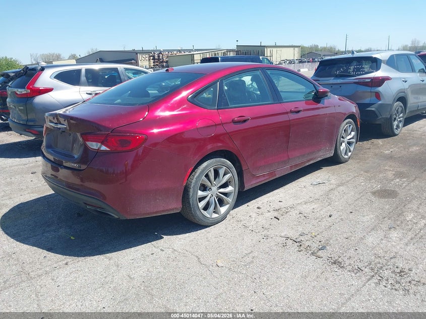 Vin: 1c3cccbb8fn626397, lot: 45511530, chrysler 200 s 20154
