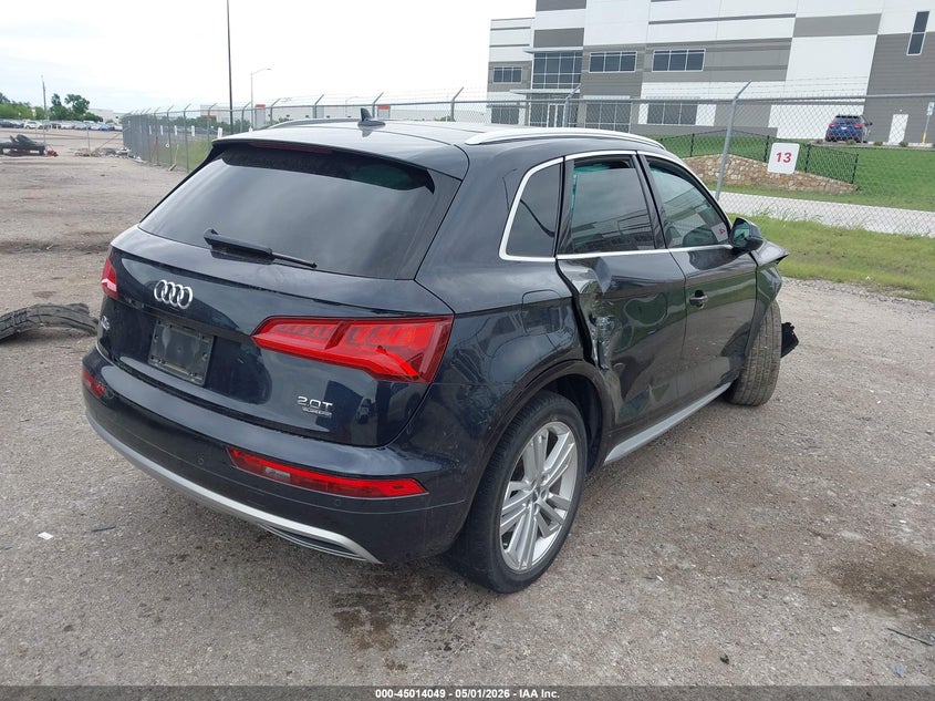Vin: wa1cnafy1j2190957, lot: 45511532, audi q5 2.0t premium/2.0t tech premium 20184