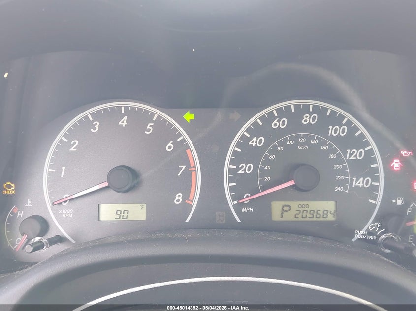 2011 TOYOTA COROLLA SEDAN 1.8L I-4 DOHC, VVT, 132HP