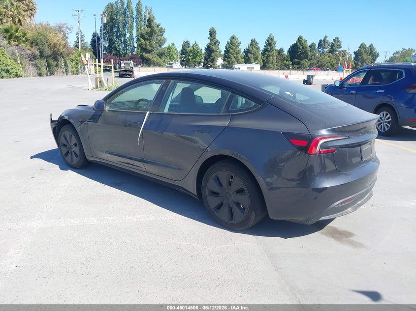 Vin: 5yj3e1ea8sf969619, lot: 45511989, tesla model 3 long range rear-wheel drive/standard rear-wheel drive 20253