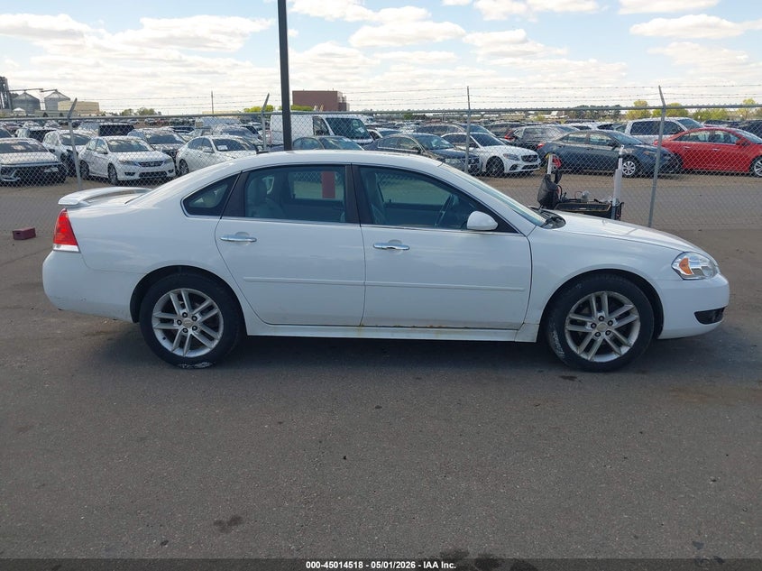 2012 Chevrolet Impala 3.6 Ltz white Lot 111045014518 Vin 2G1WC5E30C1327517