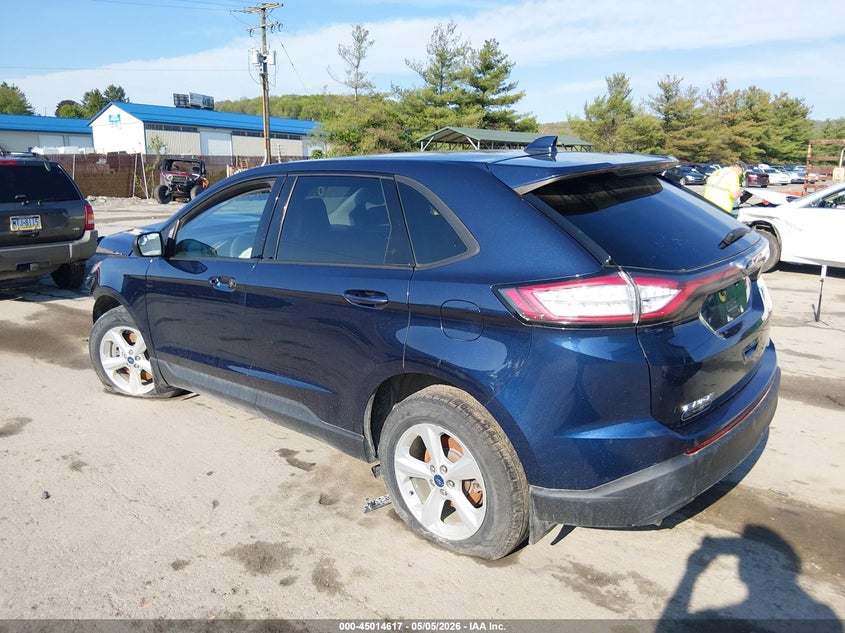 Vin: 2fmpk4g93hbb02967, lot: 45512100, ford edge se 20173