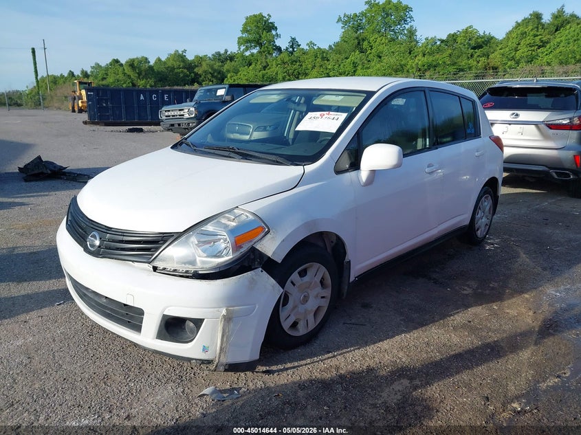 2012 Nissan Versa 1.8 1.8 S white Lot 111045014644 Vin 3N1BC1CP4CK229649