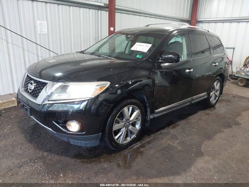Vin: 5n1ar2mm8ec681285, lot: 45512222, nissan pathfinder platinum 20142