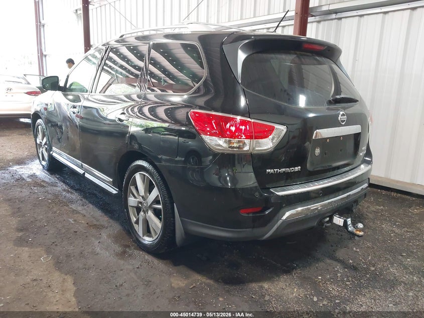 Vin: 5n1ar2mm8ec681285, lot: 45512222, nissan pathfinder platinum 20143