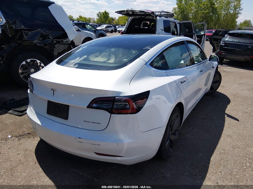 Vin: 5yj3e1eb0lf651570, lot: 45512524, tesla model 3 long range dual motor all-wheel drive 20204