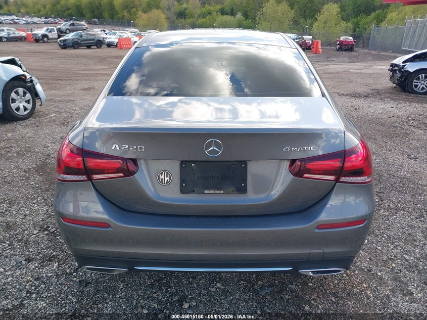 2019 Mercedes-Benz A 220 4Matic VIN: WDD3G4FB4KW022078 Lot: 45015150