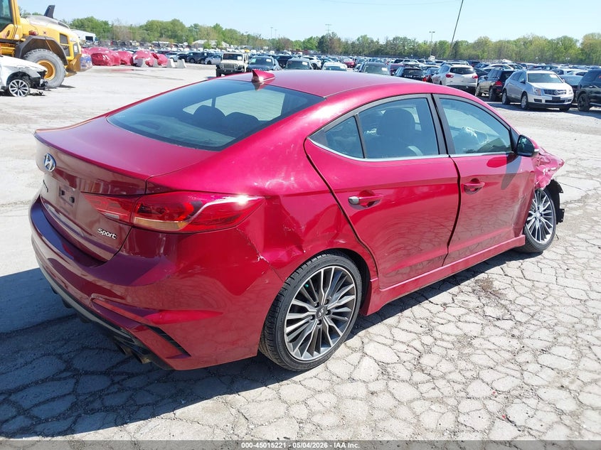 VIN KMHD04LBXJU477160 2018 HYUNDAI ELANTRA SPORT
