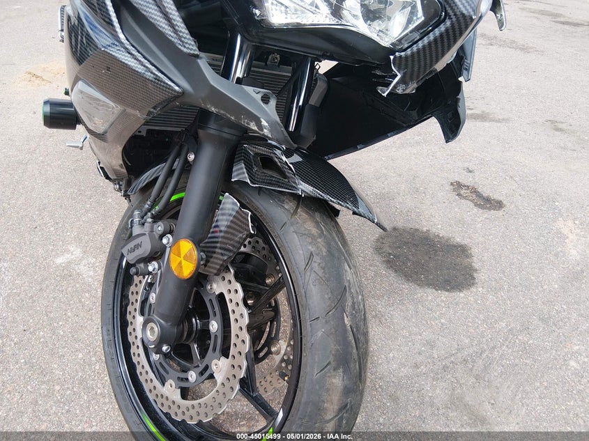 2024 Kawasaki Ex650 P VIN: ML5EXEP13RDAB7077 Lot: 45015499