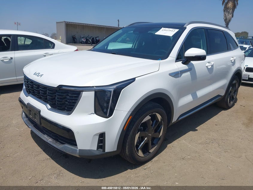 Vin: kndrjdjh7s5325122, lot: 45512995, kia sorento plug-in hybrid ex 20252
