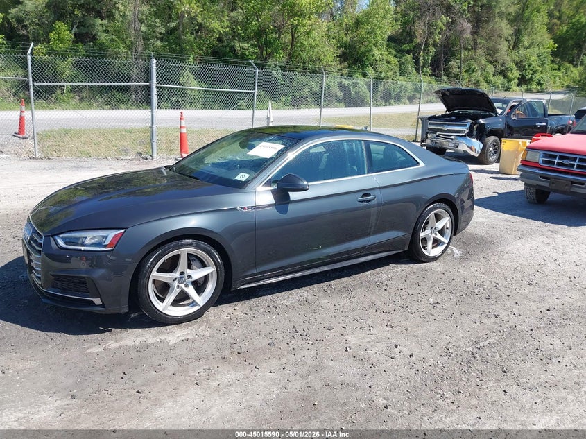 Vin: wautnaf55ja126290, lot: 45513073, audi a5 2.0t premium 20182