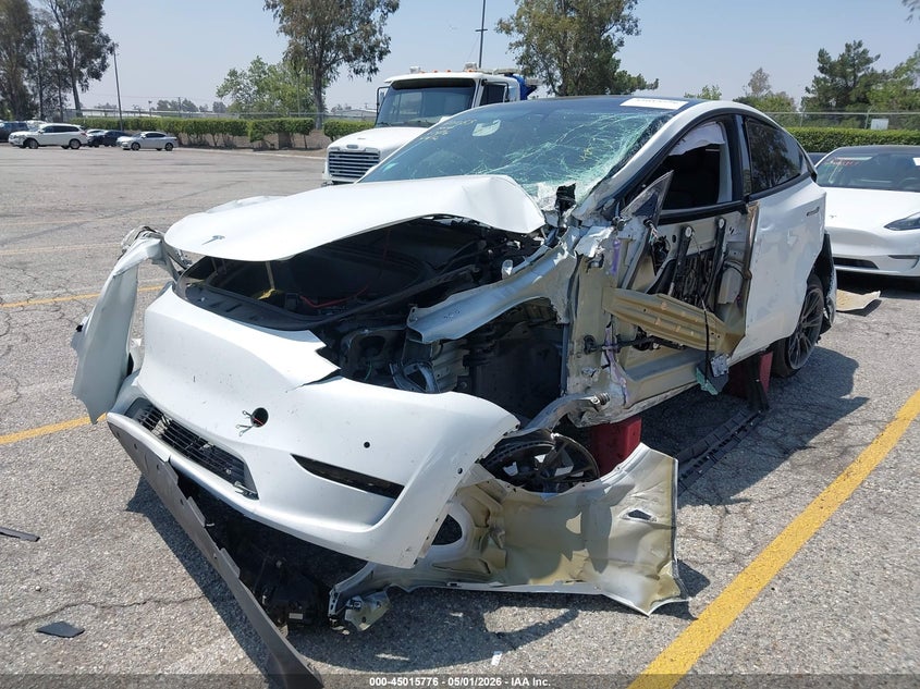 Vin: 5yjygdee0mf306343, lot: 45513259, tesla model y long range dual motor all-wheel drive 20212