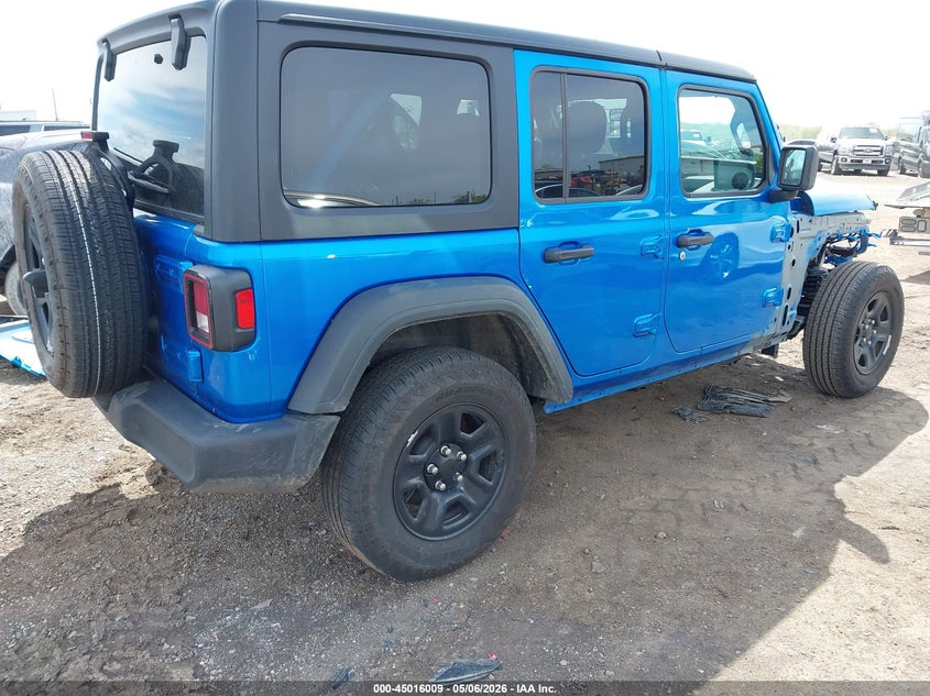 Vin: 1c4pjxdn0tw156213, lot: 45513492, jeep wrangler sport 20264