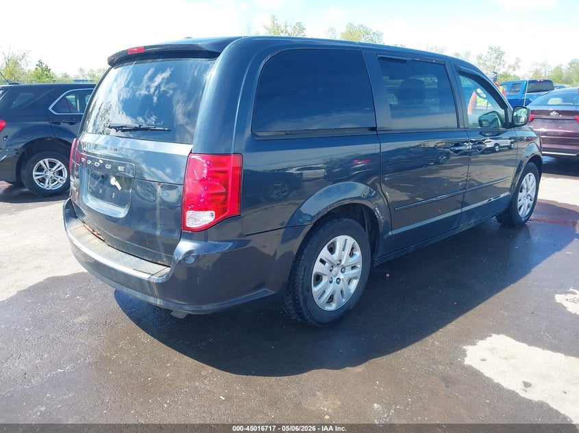 Vin: 2c4rdgbg4er171622, lot: 45514200, dodge grand caravan se 20144