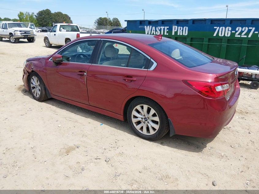Vin: 4s3bnah67h3033175, lot: 45514222, subaru legacy 2.5i premium 20173