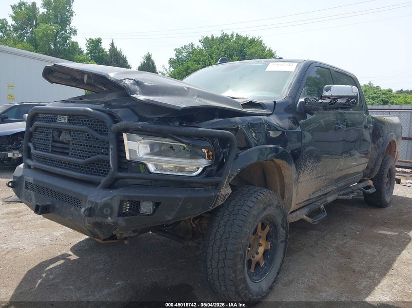 Vin: 3c6ur5fl3kg608896, lot: 45514225, ram 2500 laramie  4x4 6'4 box 20192