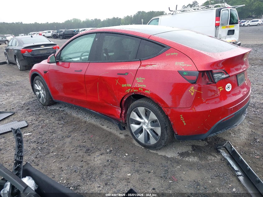 Vin: 5yjygdee3mf075969, lot: 45514412, tesla model y long range dual motor all-wheel drive 20213