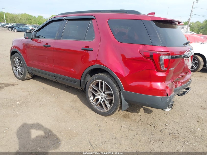 Vin: 1fm5k8gt1hgc08241, lot: 45514637, ford explorer sport 20173