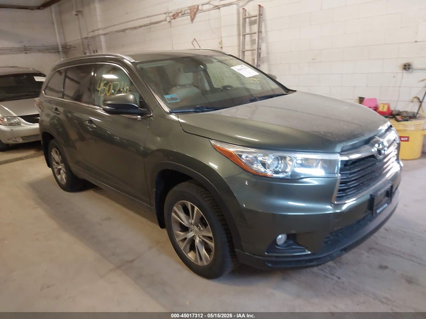 Vin: 5tdjkrfh2fs171242, lot: 45514795, toyota highlander xle v6 2015 img_1