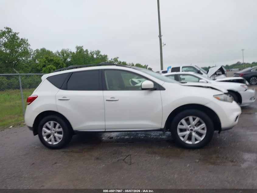 2013 Nissan Murano Sl VIN: JN8AZ1MU4DW200576 Lot: 45017667