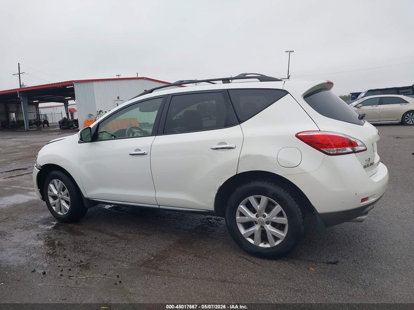 2013 Nissan Murano Sl VIN: JN8AZ1MU4DW200576 Lot: 45017667