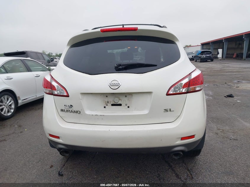 2013 Nissan Murano Sl VIN: JN8AZ1MU4DW200576 Lot: 45017667