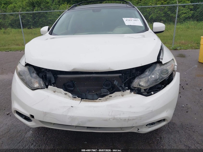 2013 Nissan Murano Sl VIN: JN8AZ1MU4DW200576 Lot: 45017667