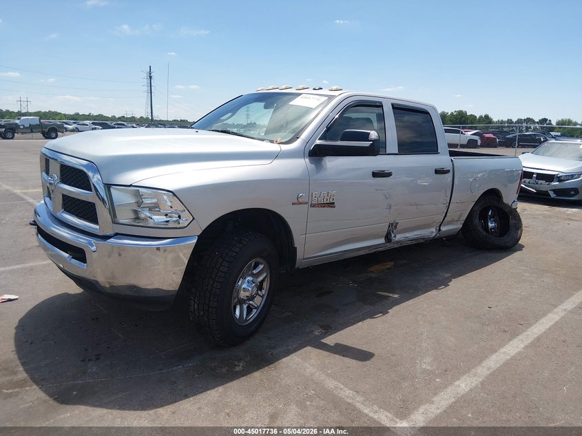Vin: 3c6ur5cl9hg628597, lot: 45515219, ram 2500 tradesman  4x4 6'4 box 20172
