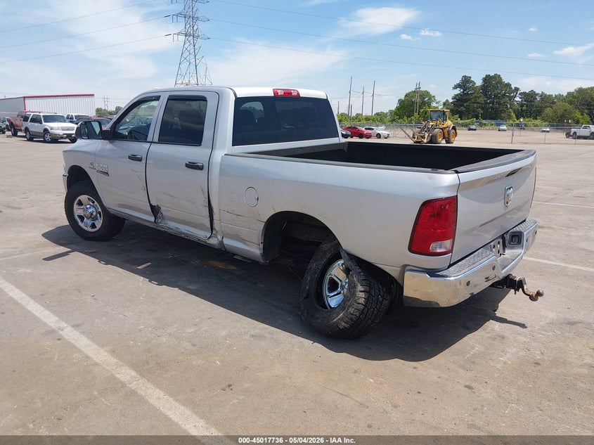 Vin: 3c6ur5cl9hg628597, lot: 45515219, ram 2500 tradesman  4x4 6'4 box 20173