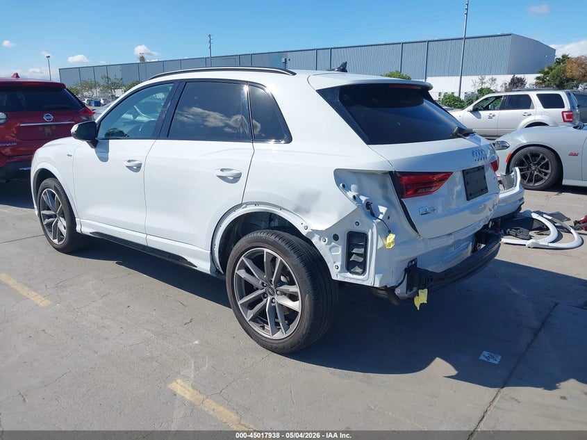 Vin: wa1eecf30n1006564, lot: 45515421, audi q3 premium plus 45 tfsi s line quattro tiptronic 20223